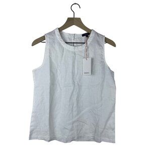 Quince 100% Linen NWT Tank Top Women's Small White Coastal Lagenlook Resortwear